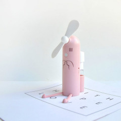 Creative Mobile Phone Support Cartoon Spray Mini Fan Ventilateur USB portable