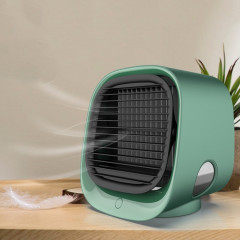 Mini ventilateur multifonctionnel d'humidification d'aromathérapie ventilateur de bureau portable de climatiseur de bureau à domicile (vert Moran)