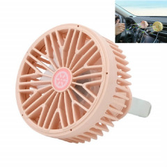 Ventilateur de ventilation de voiture Interface USB multifonction Mini lampe à LED Ventilateur de voiture (rose)