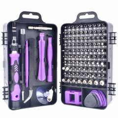 Outil de réparation de démontage de téléphone portable de tournevis de prune magnétique 110 en 1 (violet)