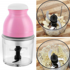Tasse de mélange portable Presse-agrumes de lait de soja électrique Machine de cuisson multifonction Hachoir à viande (rose)
