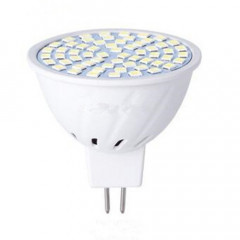 Projecteur en plastique de maïs léger ménage à économie d'énergie SMD petit projecteur à LED, nombre de perles de lampe: 48 perles (MR16-blanc)