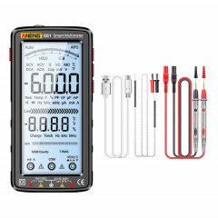 ANENG 681 Écran d'affichage numérique LCD Multimètre rechargeable à plage automatique intelligente (noir)