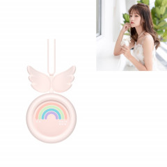 Ventilateur de chargement USB Mini ventilateur paresseux à suspendre sans balais (rose)