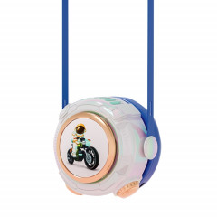 MD666-3 Cartoon Space Capsule Mini ventilateur de cou suspendu sans lame portable (bleu)