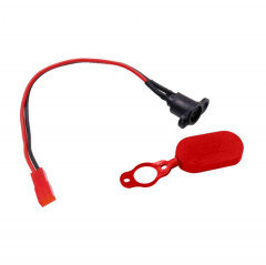 3 pièces pour Xiaomi Mijia M365 accessoires de Scooter électrique connecteur étanche tête de charge de batterie (avec couvercle étanche rouge)