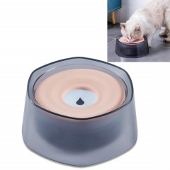 Buvette de flottabilité pour animaux de compagnie Eau anti-éclaboussures pour chiens et chats Bol d'eau potable (rose)