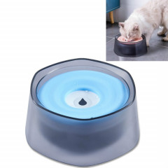 Buvette de flottabilité pour animaux de compagnie Eau anti-éclaboussures pour chiens et chats Bol d'eau potable (bleu)