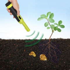 Tige de positionnement en métal d'affichage à cristaux liquides de détecteur de métaux étanche portable HS-10 (vert fluorescent)