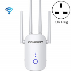 Comfast CF-WR758AC Dual Fréquence 1200 Mbps Répéteur sans fil 5.8g Amplificateur de signal WiFi, Fiche UK