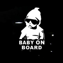 20pcs 14 * 9cm bébé à bord cool lunettes de soleil réfléchissantes arrière autocollants de voiture pour enfants autocollants d'avertissement (argent)
