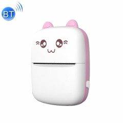 Mini imprimante thermique portable Imprimante photo Bluetooth Imprimante de collections d'erreurs de devoirs d'étudiant (Version anglaise rose)