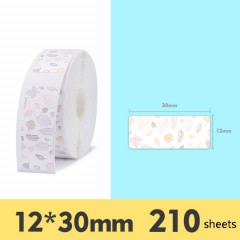 Autocollant d'étiquette de ménage d'étiquette de prix de produit de papier d'étiquette thermique pour NIIMBOT D11 (feuille d'érable)