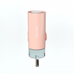 Abreuvoir à boules pour animaux de compagnie Abreuvoir pour chien suspendu Cage suspendue Tasse d'eau pour animaux de compagnie 700ML (poudre de cerise)