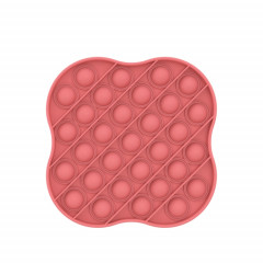 3 PCS Enfants Logique mathématique Jouets éducatifs Silicone Pressant Presse parent-enfant Jeu de cartes interactives (rouge)