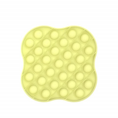 3 PCS Enfants Logique mathématique Jouets éducatifs Silicone Pressing Press-enfant Jeu de panneau interactif (jaune)