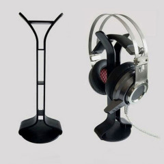2 PCS Support de casque universel présentoir Internet Cafe Cintre de casque d'ordinateur (noir)