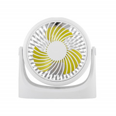 Mini ventilateur USB silencieux pour dortoir étudiant JD-Q1 Office (blanc)