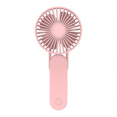 F1 USB Ventilateur de cou suspendu paresseux portable Mini ventilateur de poche pliable (rose)