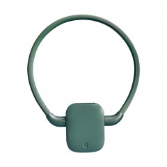 Ventilateur de cou suspendu sport portable G1 USB (vert foncé)