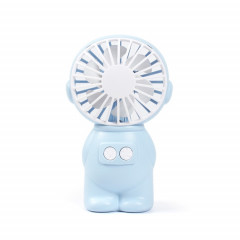 FY040 2 PCS Portable Extérieur USB Ventilateur De Poche De Bureau Bureau Mini Night Light Fan (Bleu)