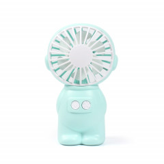 FY040 2 PCS Portable Extérieur USB Ventilateur De Poche De Bureau Bureau Mini Night Light Fan (Vert)