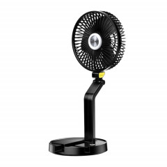 FF-996 Ventilateur de lampe de table pliante de bureau Dortoir d'étudiants Ventilateur muet USB de bureau (Version améliorée-Noir)