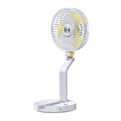 FF-996 Ventilateur de lampe de table pliante de bureau Dortoir d'étudiants Ventilateur muet USB de bureau (Version améliorée-Blanc)