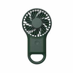 Handheld Pocket Mini Small Fan Portable Charging Outdoor USB Fan With 7 Color Light(ArmyGreen)