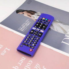 Coque de protection en silicone à distance Y14 avec lanière pour LG AKB75095307/74915305/75375604 (bleu)