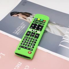 Étui de protection en silicone à distance Y14 avec lanière pour LG AKB75095307/74915305/75375604 (vert lumineux)