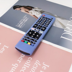 Coque de protection en silicone à distance Y14 avec lanière pour LG AKB75095307/74915305/75375604 (bleu lumineux)