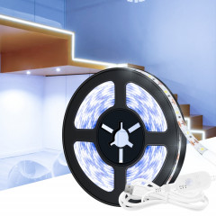 Strip de lumière LED USB Humain Intelligent Intelligent Induction Étanche Light Strip 2835 Patch Armoire Armoire Double Spolique Strip 1m (6500k Blanc froid)