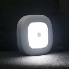 1145 Plafond de plafond de l'induction du corps humain Installation sans fil Plafonnier de batterie (Coque blanche Blanc)