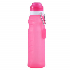 XC-282 600ml Coupe pliante en silicone Out Camping Cycling Sports Bouilloire (rose)