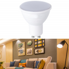 4 PCS LED Coupe lumineuse 2835 Patch Économie d'énergie Plaque d'aluminium Aluminium Coupe légère, Puissance: 5W 6eads (couverture blanche de GU10 laiteux (lumière froide))