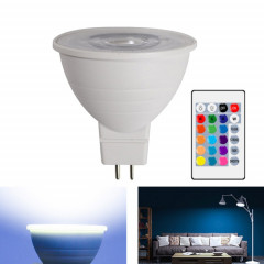 Économie d'énergie de décoloration de la décoloration de la décoloration de la lumière 15 couleurs de la décoration de fond de fond, style: couverture transparente MR16 (rgb blanc)