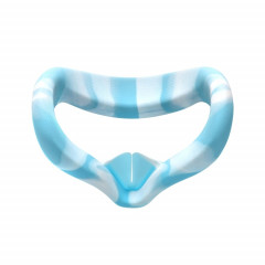 VR Silicone Eye Cover Cover anti-sueur et décontamination couleur VR lunettes de protection pour Oculus Quest 2 (Blanc Blanc)
