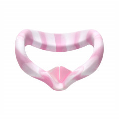 VR Silicone Eye Cover Cover anti-sueur et décontamination Couleur VR VR Goggles pour Oculus Quête 2 (Rose blanc)