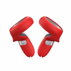 Housse de protection antidérapante en silicone pour poignée VR, résistante aux chutes, pour Meta Quest (rouge)
