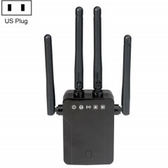 Amplificateur d'expansion de signal sans fil WiFi 95B 300M 300M (Noir - Fiche américaine)