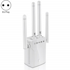 Amplificateur d'expansion du signal sans fil WiFi 95B 300M 300m (Blanc - Fiche UE)