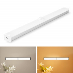 Lampe à induction du corps humain à LED Long Strip Charging Cabinet Lampe Strip, Taille: 15cm (Argent et lumière chaude)