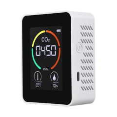 Température Humidité Afficher le détecteur de qualité de la qualité du dioxyde de carbone du dioxyde de carbone (blanc à semi-conducteur)