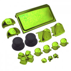 Bouton de galvanoplastie définie pour PS4 Slim (vert)