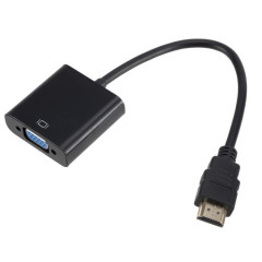 ZHQ007 HD 1080P HDMI to VGA Converter (Noir)