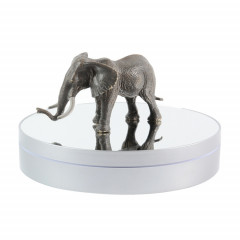 25cm Vitesse réglable Stand de rotation électrique Stand de prise de vue vidéo des accessoires de tournage (miroir argenté)