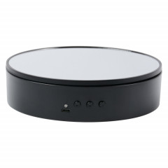 Plateau d'affichage rotatif de vitesse de 15 cm de vitesse de rotation tournante (miroir noir)