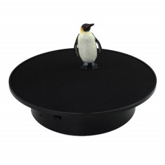 Stand de rotation de la puissance USB de 25 cm Stand de prise de vue vidéo des accessoires de tournage vidéo (noir + velours noir)