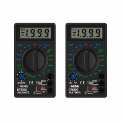 2 PCS ANENG DT830G Multimètre numérique portable (noir)